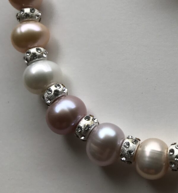 Pearl and Crystal Bracelet Peace Within