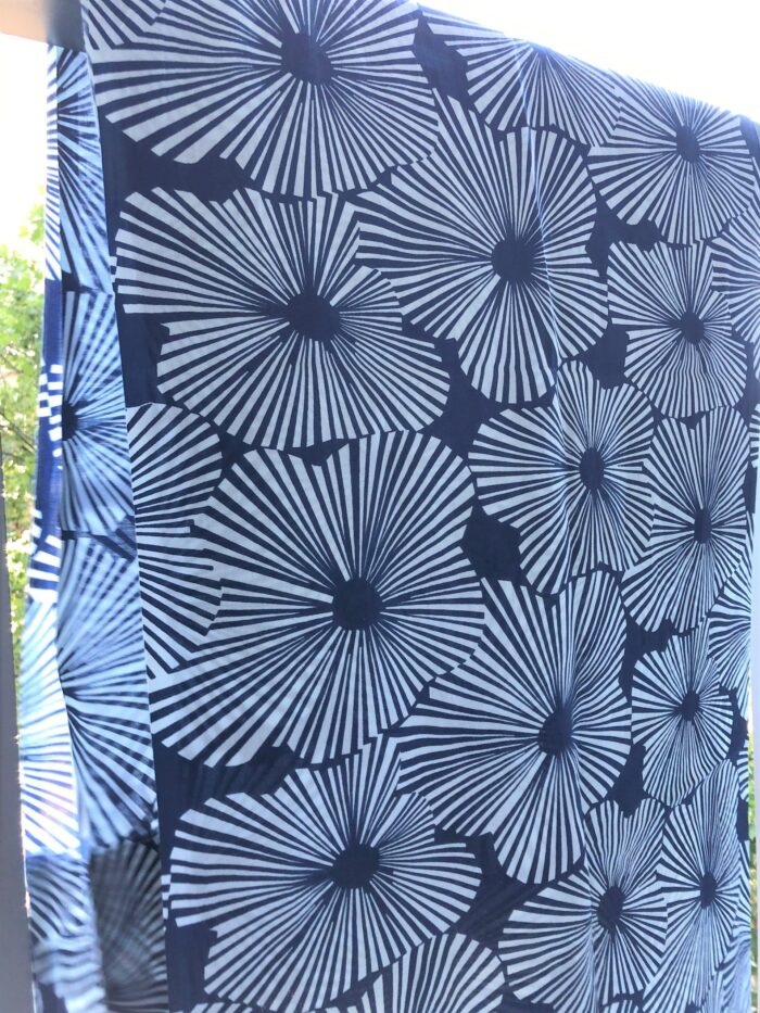 French blue flowered curtains Petit lLucas