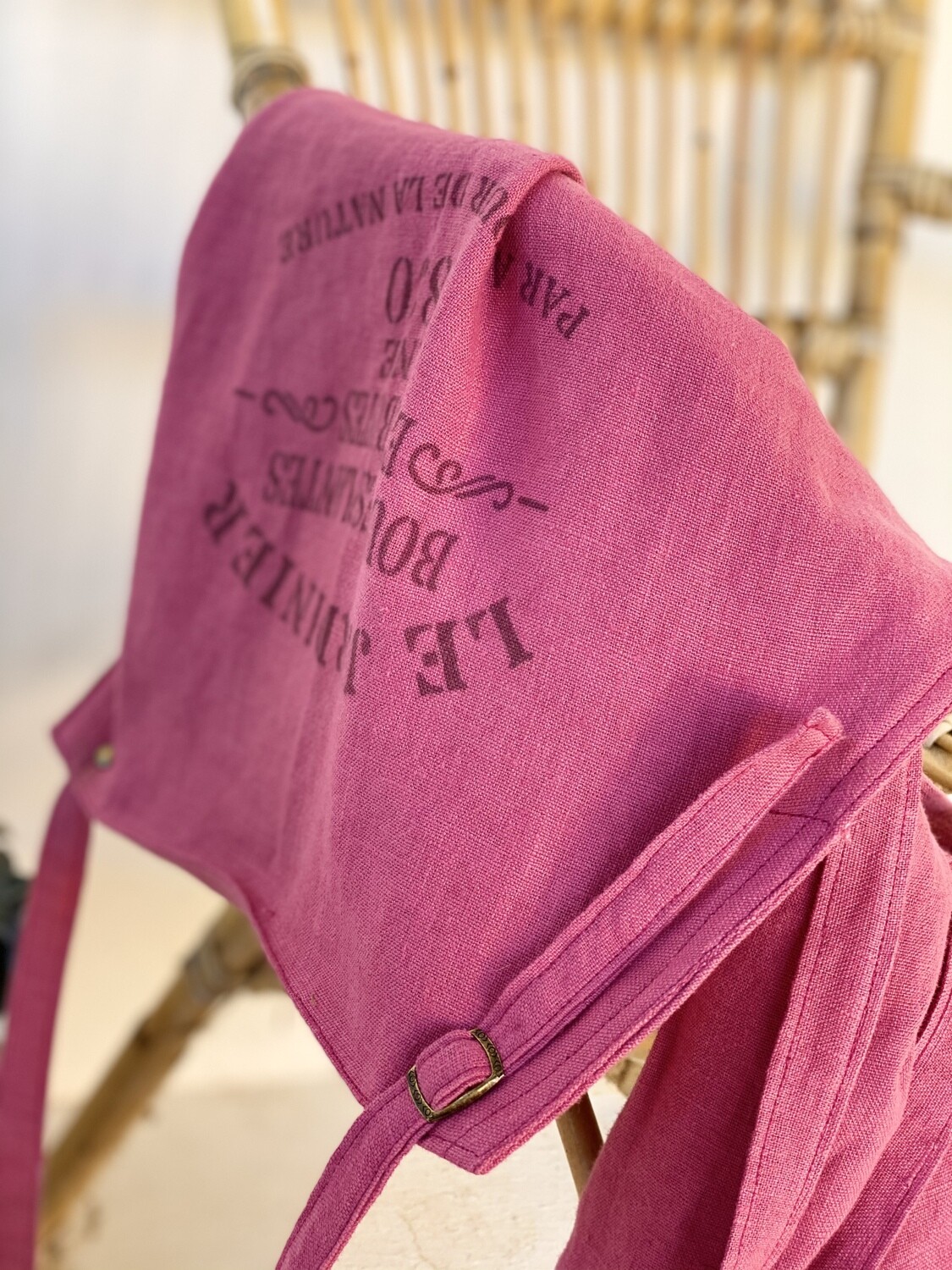 Atelier Costa Pink linen aprons made in Spain