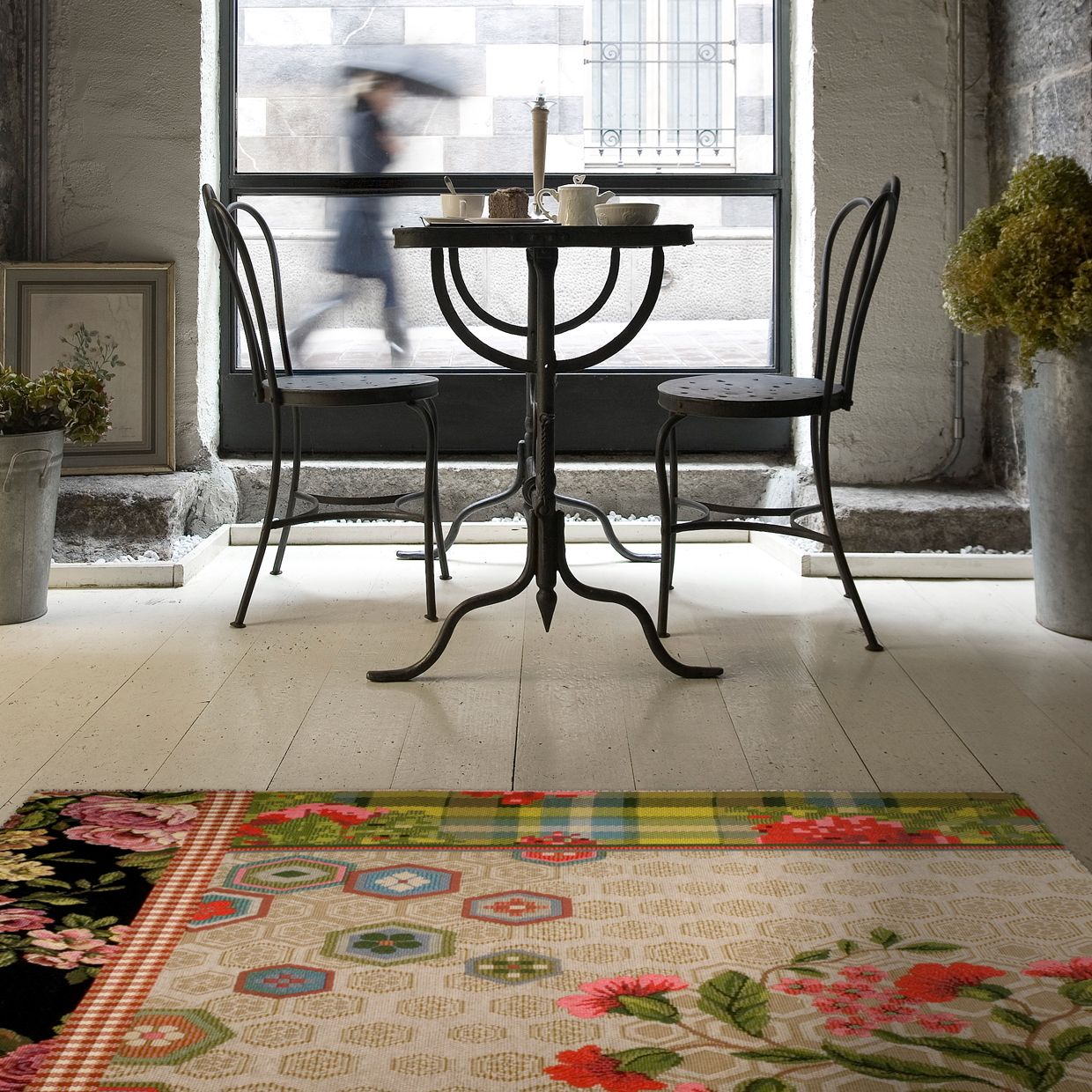 Miho Italian Rugs PICNIC TIME Square | Métaphore European Home