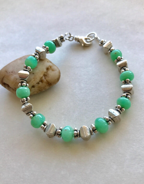 Peace Within jewelry chrysoprase bracelet