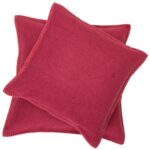 David Fussenegger pillow covers red