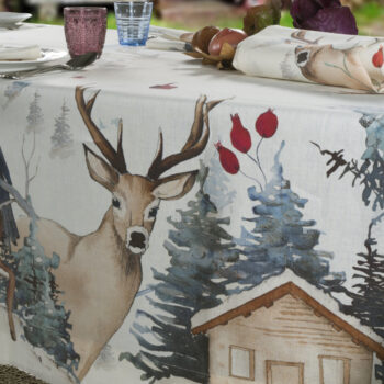 NapKing linen Christmas tablecloths from Italy