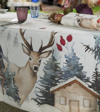 NapKing linen Christmas tablecloths from Italy