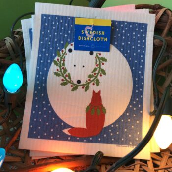 Swedish Dish Cloth Round Polar Bear