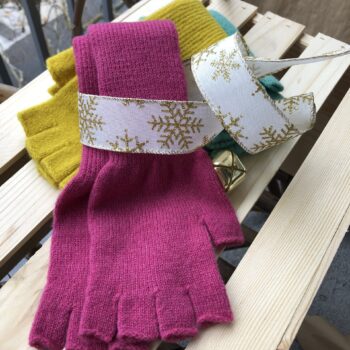 Green Grove Scotland Long Fingerless Gloves CANDY