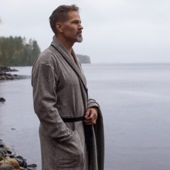 Lapuan Kankurit Kivi Bath Towel Black - Large - 4 LEFT