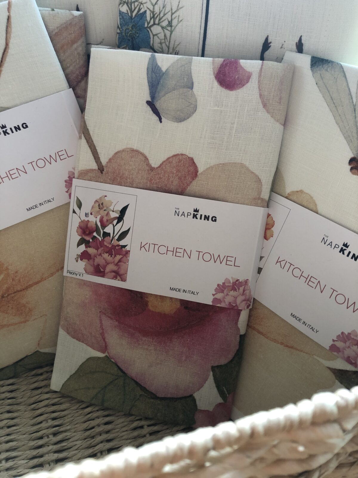 KITCHEN TOWELS - NapKing Linen Towel PEONY PINK