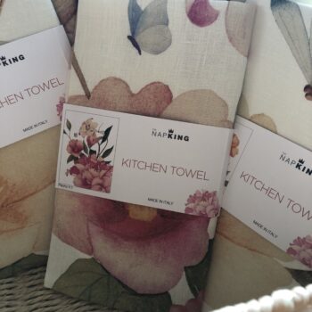 KITCHEN TOWELS - NapKing Linen Towel PEONY PINK
