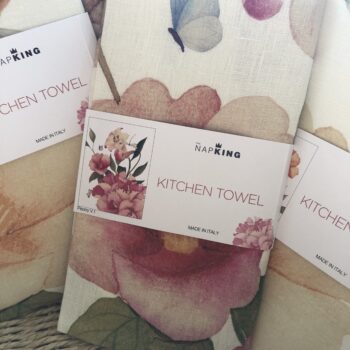 KITCHEN TOWELS - NapKing Linen Towel PEONY PINK