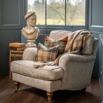 LOCHCARRON Lambswool Throw SASKATCHEWAN WEATHERED CANADIAN