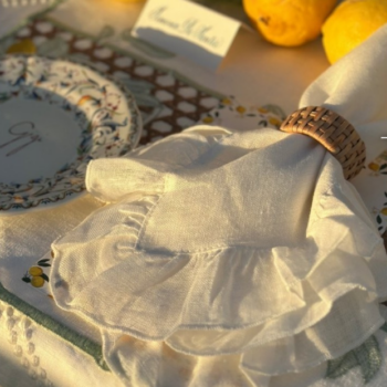 Borgo delle Tovaglie Gitane Napkin Avorio - 12 LEFT