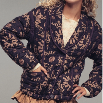 Urban Daizy Bohemian Plum Quilted Jacket - Small
