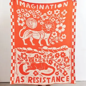 Biquette Cotton Knit Throw IMAGINATION AS RESISTANCE