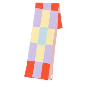 Biquette Cotton Knit Scarf BLOCK PARTY Birthday Mix