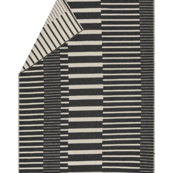 David Fussenegger Throw-Blanket Charcoal & Cream Mix