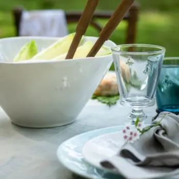 La Rochère Bee Ceramic Bowl - Large White