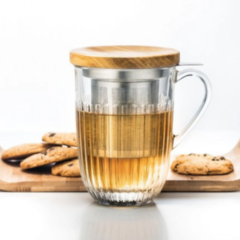 La Rochère Ouessant Tea Infuser Glass Mug